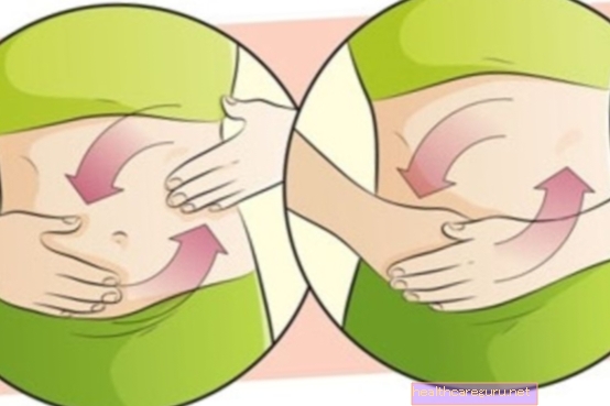 Self-massage to lose belly
