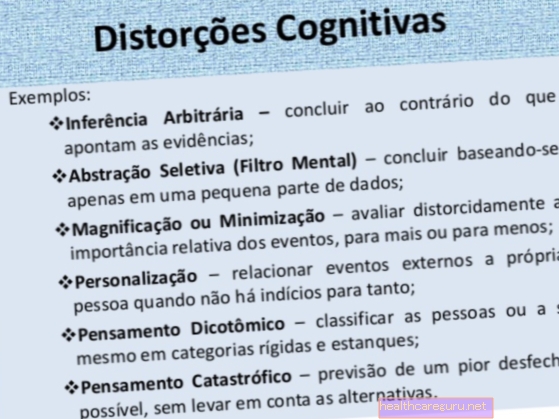Distorsions cognitives: ce qu'elles sont, ce qu'elles sont et que faire